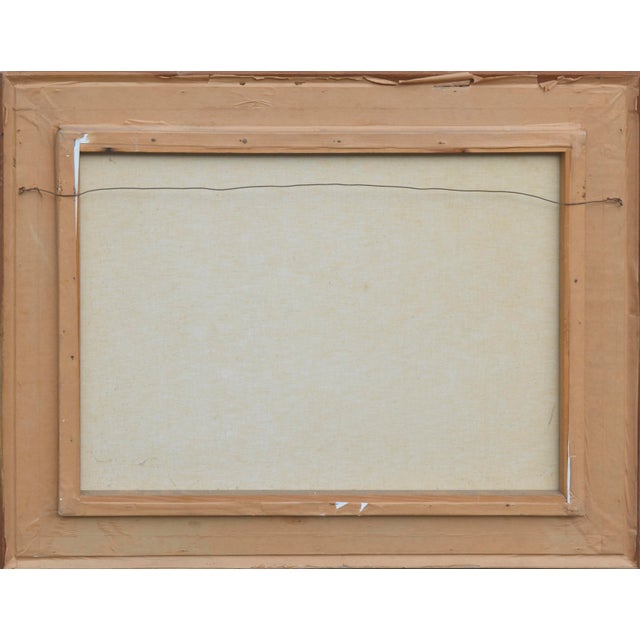 Textile Boat at the Shore, Minimalist Landscape For Sale - Image 7 of 8