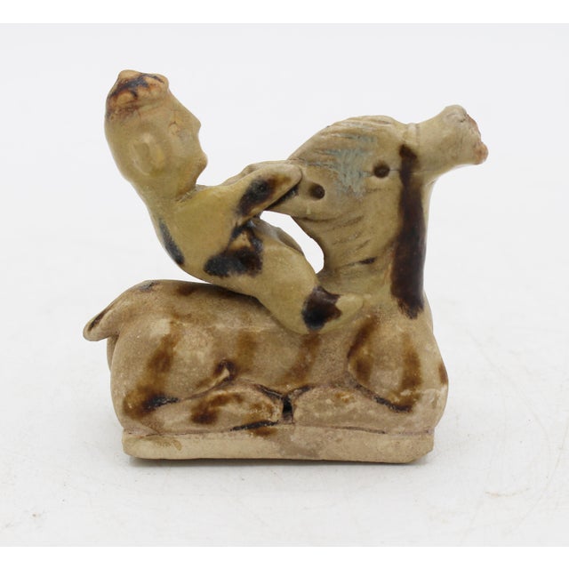 Circa 960-1368 Song/Yuan Dynasty Qingbia-Ware Stoneware Figurine For Sale - Image 4 of 7