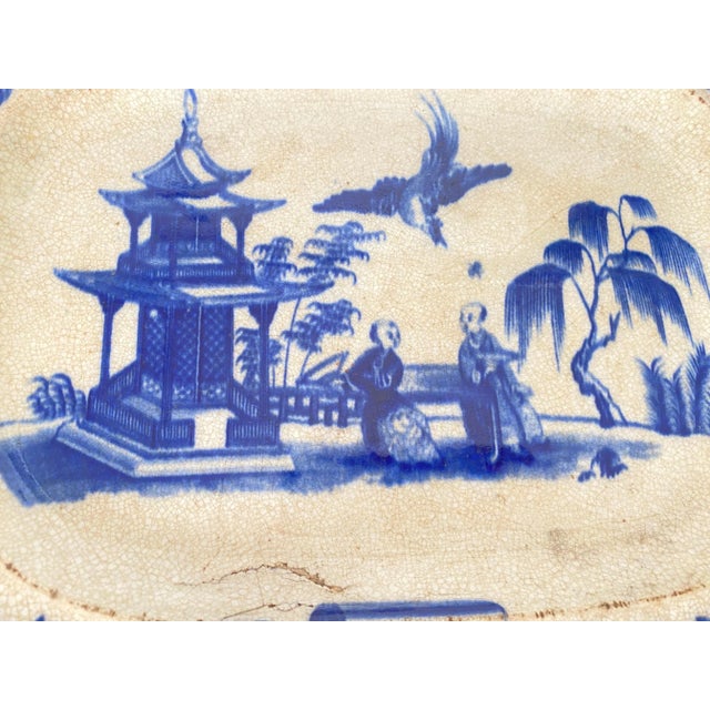 French Chinese Faience Dish and Plate by Jules Vieillard, Set of 2 For Sale - Image 5 of 11