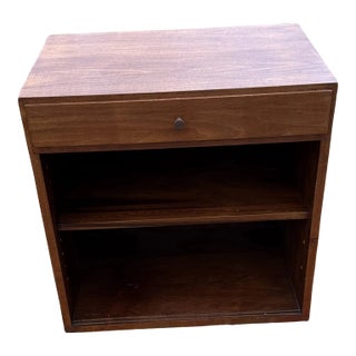 Mid Century Modern Walnut Side Table or Nightstand For Sale