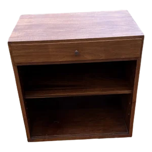 Mid Century Modern Walnut Side Table or Nightstand
