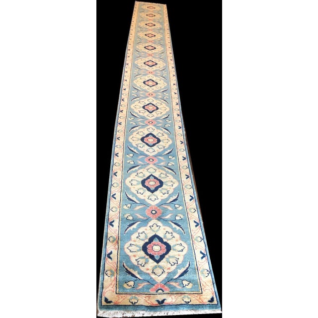 Textile Vintage Sultanabad Mahal Runner For Sale - Image 7 of 7