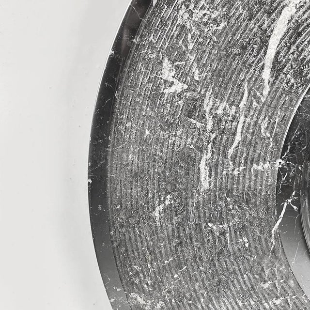 Black Modern Italian Centerpiece Plate in Black Marble, 1970s For Sale - Image 8 of 13