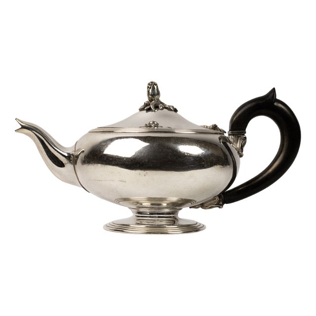 Silver-Plated Metal Teapot from Christofle, France, 1950s For Sale