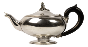 Silver-Plated Metal Teapot from Christofle, France, 1950s