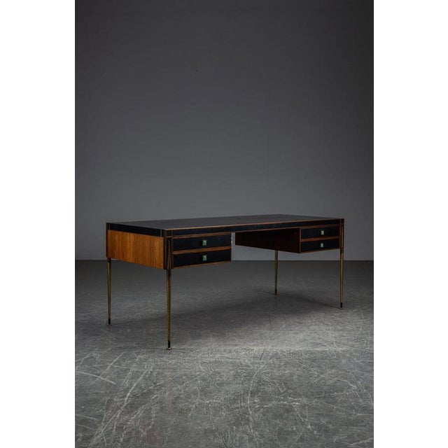 Metal Mid-Century Modern Italian Desk, 1950s For Sale - Image 7 of 14