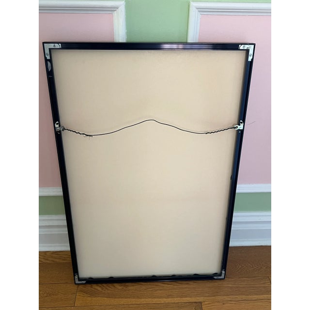 1980 Asian Crane Wall Art Print. Great for any room that has gold color accent