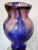 Late 20th Century Handmade Multicolor Thick Double Donut Footed Vase For Sale In Palm Springs - Image 6 of 9