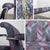 Late 20th Century Modern Set of 3 Armchairs W/Chrome Tube Cantilever Frames Style of Steelcase For Sale - Image 16 of 18