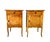 French Provincial French Provincial Nightstands, Wood With Cabriole Legs, a Pair For Sale - Image 3 of 13
