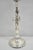 Antique French Art Nouveau Silver Plated Scrollwork Column Small Table Lamp For Sale - Image 11 of 12