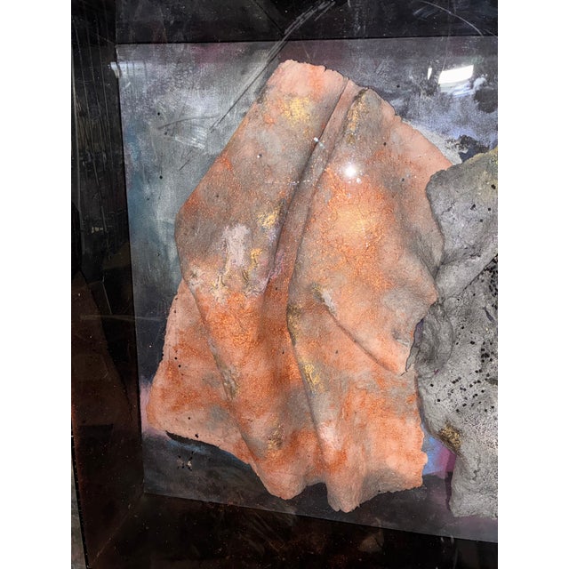Textural Mixed Media Wall Art in Earth Tones For Sale In Los Angeles - Image 6 of 11