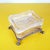 Antique Ashtray in Glass and Decorated Metal For Sale - Image 4 of 11