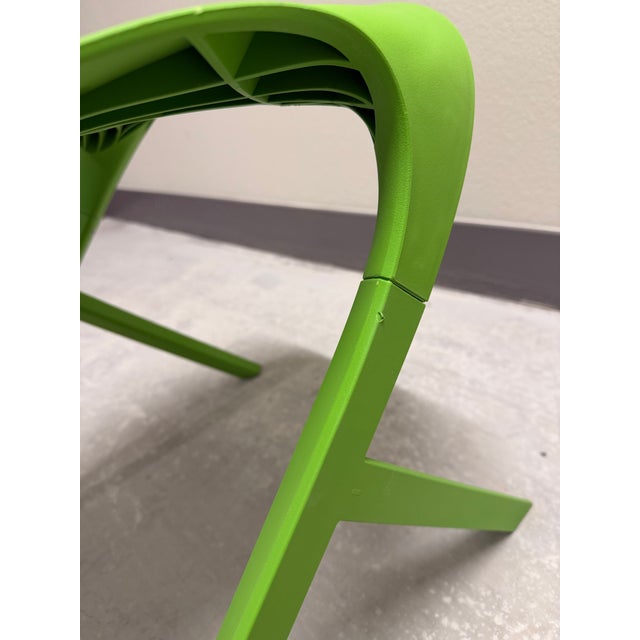 Pair of Green Washington Skin Knoll Chairs For Sale - Image 11 of 12