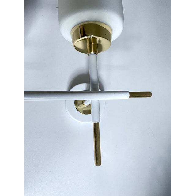 Vintage Opaline Glass Sconces from Lunel, 1960s, Set of 2 For Sale - Image 13 of 16