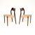Mid-Century Modern Vintage Danish Model 71 Chairs by Niels Moller, 1960, Set of 2 For Sale - Image 3 of 10