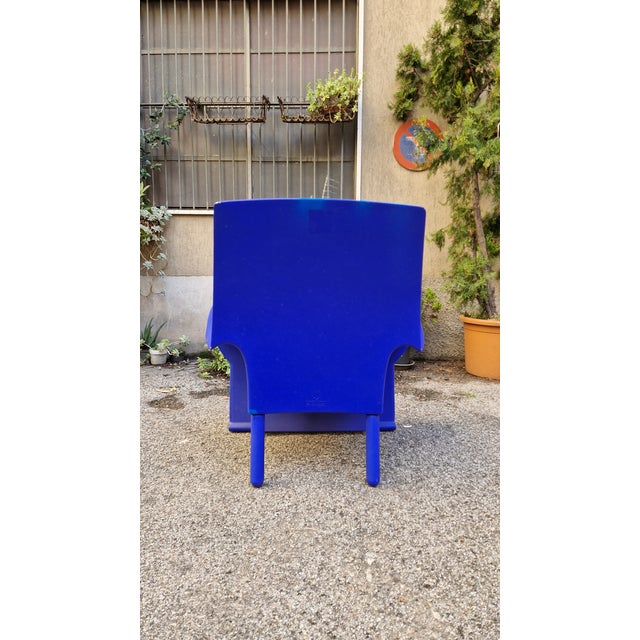 Richard III Armchair in Blue Polyurethane by Philippe Starck for Baleri Italia, 1985 For Sale - Image 10 of 17