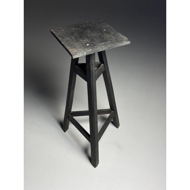 Antique Black Sculpture Stand For Sale - Image 15 of 16
