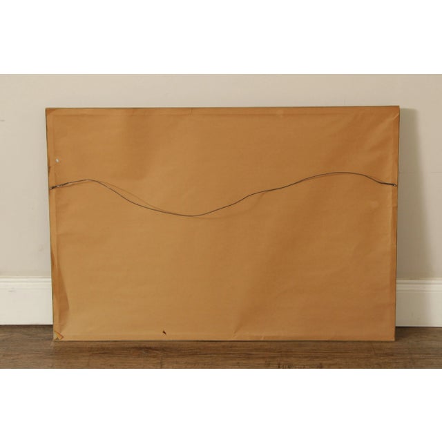 Mid 20th C. European Market Scene Original Painting, Signed For Sale - Image 12 of 13