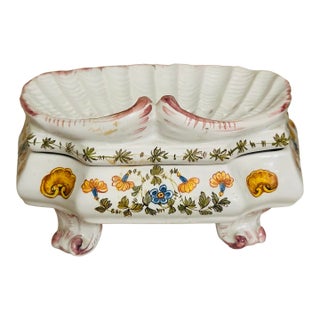 Vintage Italian Shell Shaped Berry Server For Sale