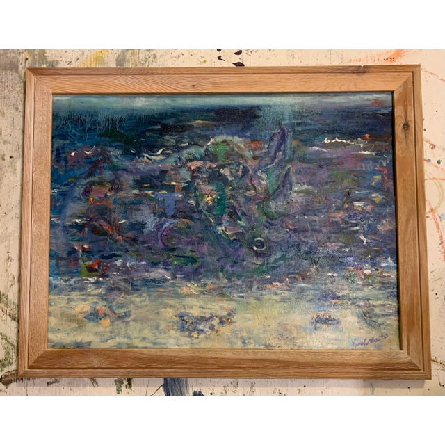 2020s Abstract, Ocean, Contemporary, Oil Paintings, by Van Ness For Sale - Image 5 of 5