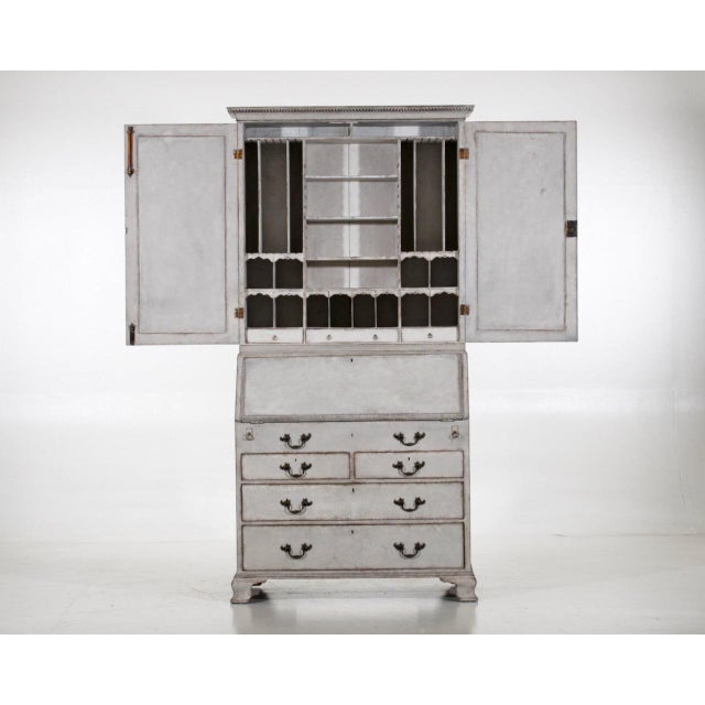 Scandinavian 2-Part Secretary, 1770s For Sale - Image 15 of 18
