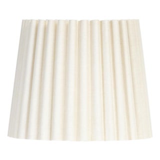 Pleated LInen Wave Shade, Oyster For Sale