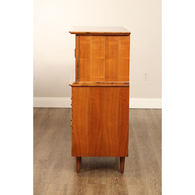 Young Manufacturing Mid Century Modern Walnut Gentleman's Chest For Sale - Image 17 of 18