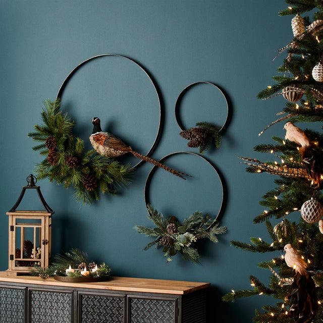 Modern Iron Metal Rings Wall Display (Set of 3) For Sale - Image 3 of 4