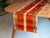 Vintage Japanese Silk Obi Table Runner with Nagoya Floral Mosaic and Ikat-Style Borders This one-of-a-kind table runner is...