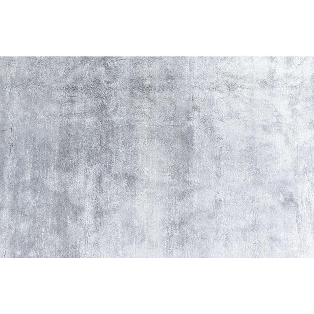 Contemporary Gray Silk Rug For Sale - Image 4 of 6