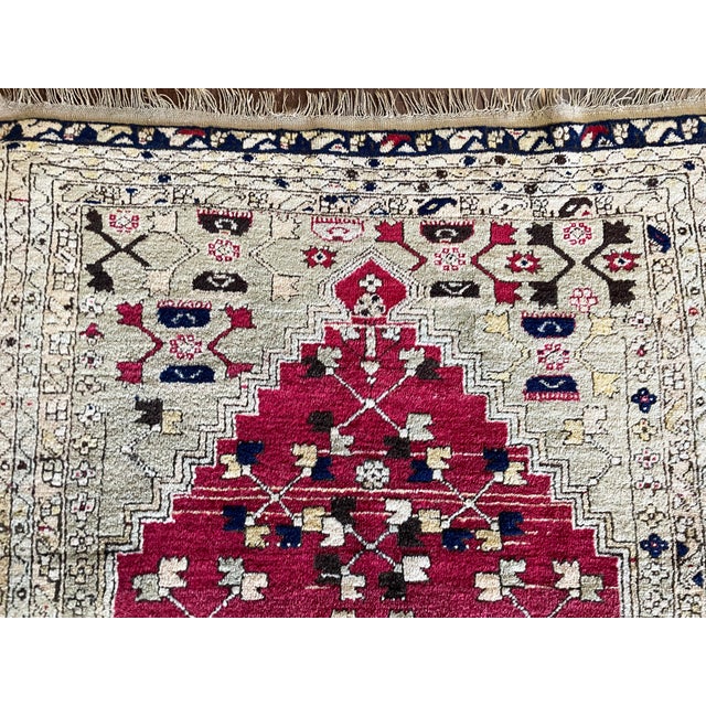 Textile Antique Turkish Konya Prayer Rug C-1880 For Sale - Image 7 of 10