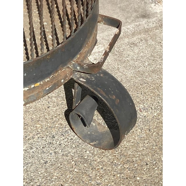 Vintage Large Iron Bird Cage For Sale In San Francisco - Image 6 of 6