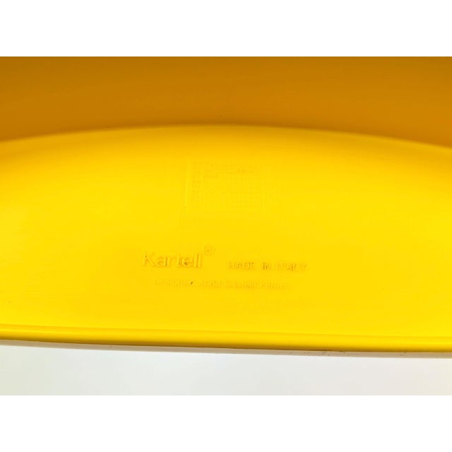 Plastic Yellow Plastic K 4860 Chair by A. Castelli Ferrieri for Kartell, 1978 For Sale - Image 7 of 10