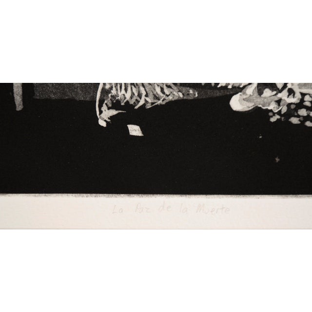 1980s "La Paz De La Muerte" - Still Life Etching in Ink on Paper For Sale - Image 5 of 9