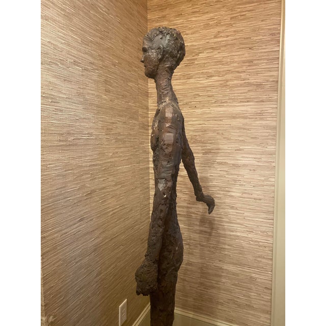 Vintage 6-Foot Brutalist Abstract Expressionist Sculpture For Sale - Image 11 of 13