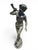 Italian Artist, Large Patinated Sculpture of a Boy Blowing a Horn, Early 20th Century, Bronze For Sale - Image 4 of 9