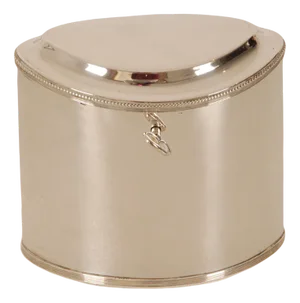 19th Century Regency Empire Napoleonic Sterling Silver Casket Tea Caddy Box