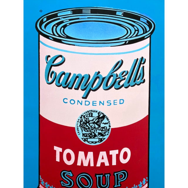 2010s Andy Warhol Foundation Lithograph Print Large Pop Art Poster " Campbell's Soup Can ( Pink & Red ) " 1965 For Sale - Image 5 of 9
