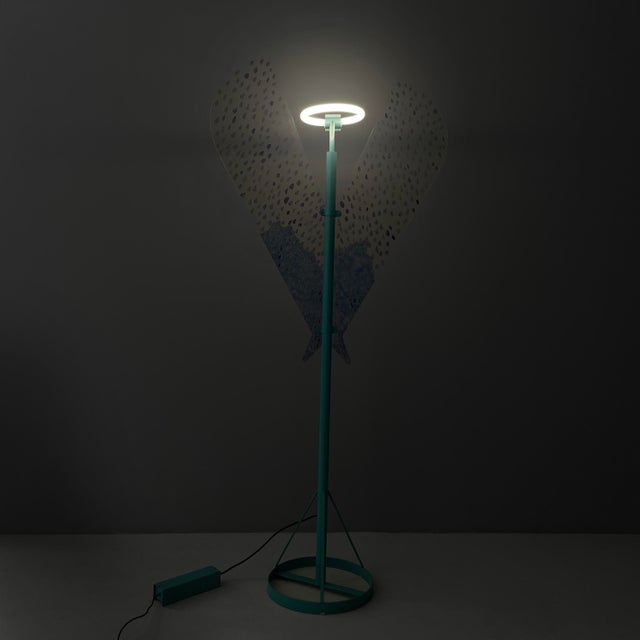 1970s Italian Modern Metropolitan Archangel Floor Lamp in Acrylic Glass and Metal from Ugo La Pietra, 1977 For Sale - Image 5 of 18