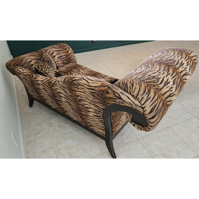 Milo Baughman Thayer Coggin 80's Chaise Lounge For Sale - Image 4 of 6