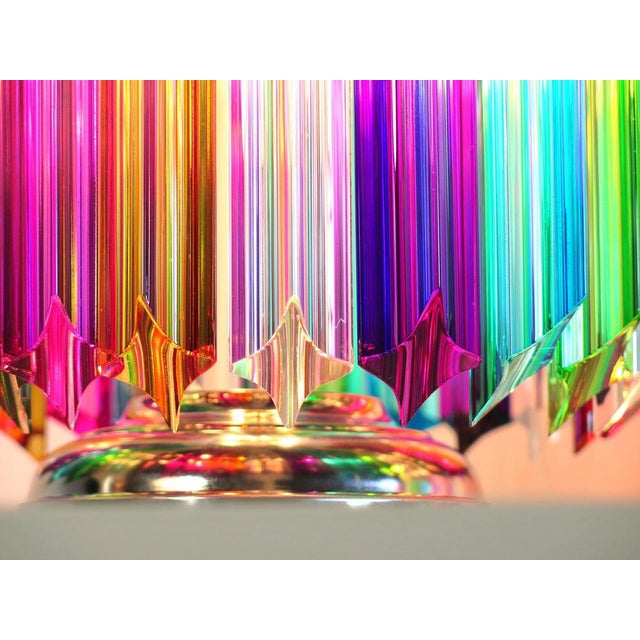 Multi-Colored Quadriedri Table Lamps, Murano, 1990s, Set of 2 For Sale - Image 4 of 9