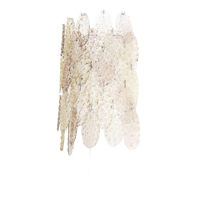 Large Murano Glass Torcello Sconce from Vistosi For Sale