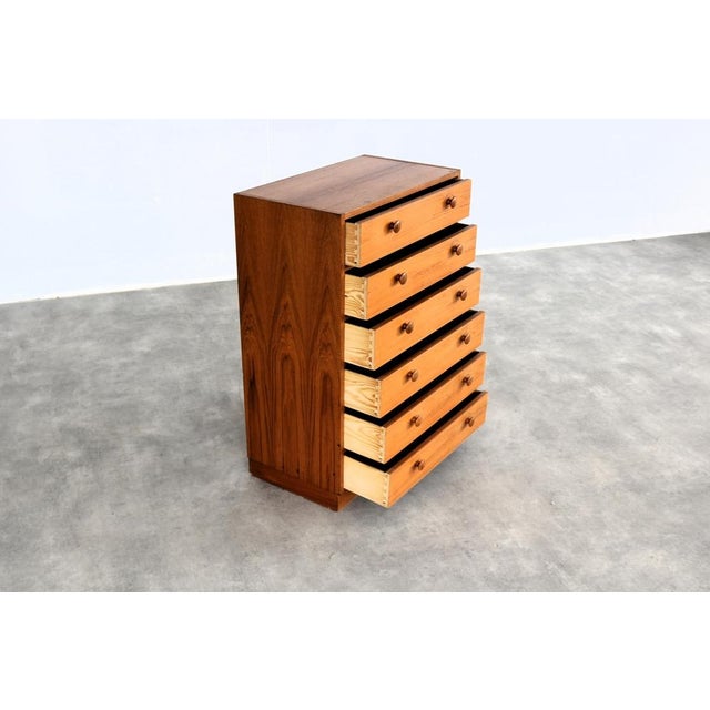 Wood Vintage Chest of Drawers in Teak, 1960s For Sale - Image 7 of 9