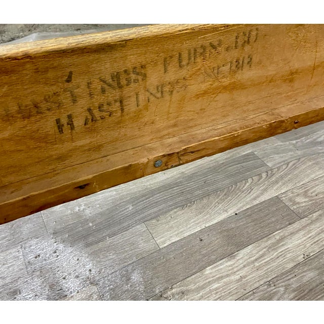 Vintage or Antique Full Size Tiger Oak Sleigh Bed Chairish