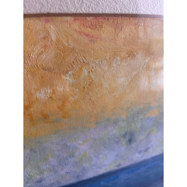 Original Signed 1976 California Coastal Landscape Oil Painting, Monterey Peninsula Impressionist Seascape, Framed 27.5” X 22” For Sale - Image 10 of 11