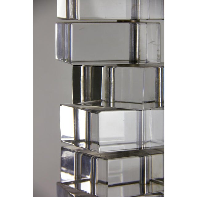 Metal Chrome Table Lamp by Gaetano Missaglia, 1970s For Sale - Image 7 of 18