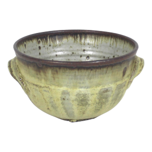 Vintage Studio Pottery Bowl With Handles