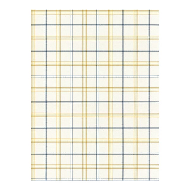 The House of Scalamandré Ezra Plaid Wallpaper, Sun And Sea For Sale