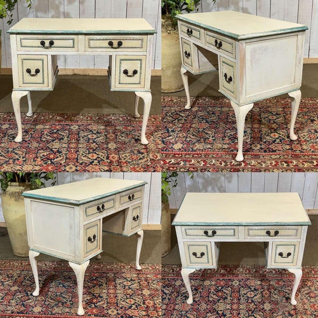 1950s English pine desk - W=87cm H=75cm D=46cm